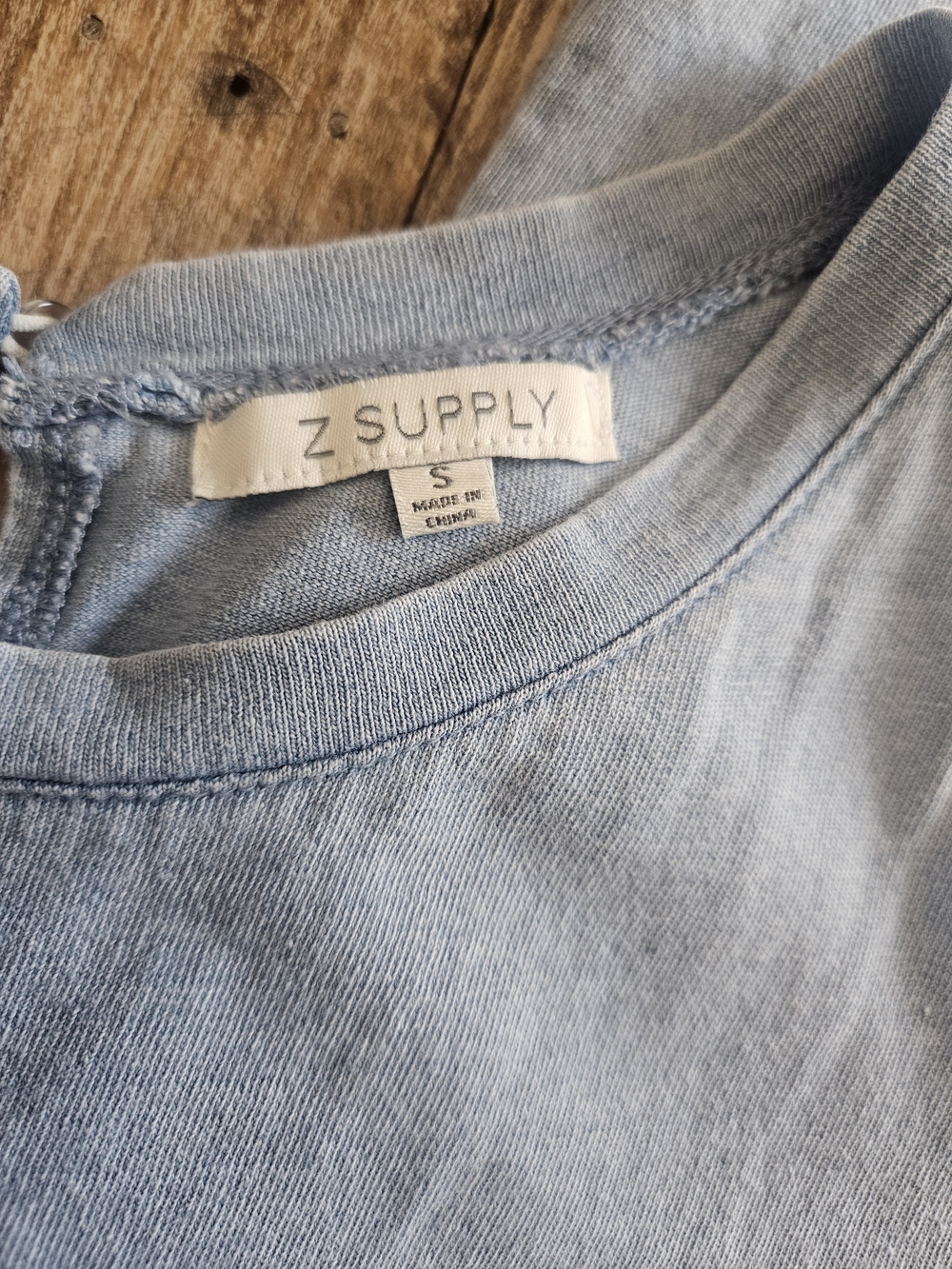 Z Supply Pale Blue Crewneck Tee